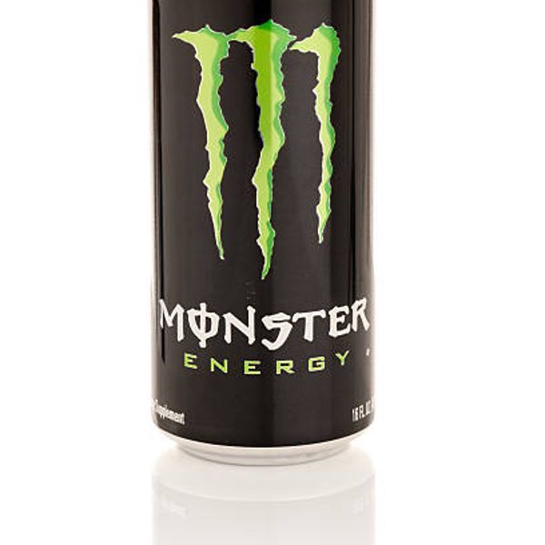 Energy drink can from the Mama's Rice Bowl ordering website